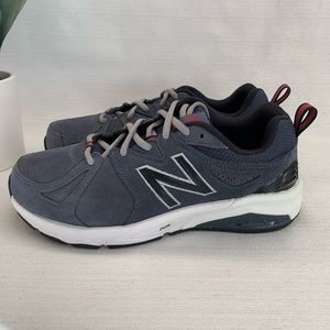 New New Balance 857 Charcoal Blue Suede Lace Up Athletic Sneakers Men’s 7